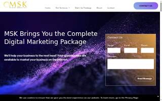 MSK Digital Marketing website