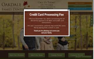 Oakdale Family Dentistry website