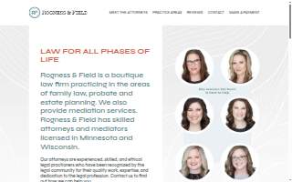 Rogness & Field, P.A. website