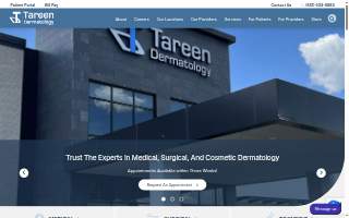 Tareen Dermatology of Oakdale website