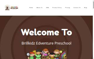 Brillkidz EdVenture Preschool website