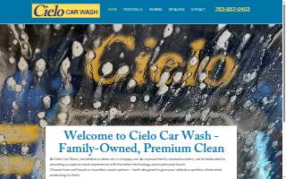 Cielo Car Wash & Detaling website