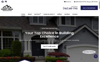 Crazy Peak Construction website