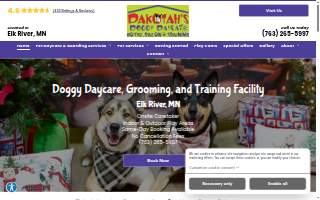 Dakotah's Doggy Daycare, Hotel, Salon, and Training website