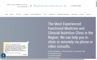 Healing Choices - Natural Healthcare Clinic website