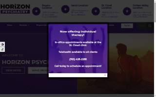 Horizon Psychiatry of Otsego website