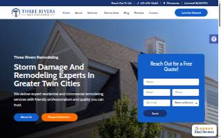 Three Rivers Remodeling MN of Otsego website