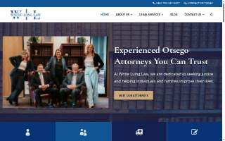 White Luing Law (formerly White & Associates) of Otsego website