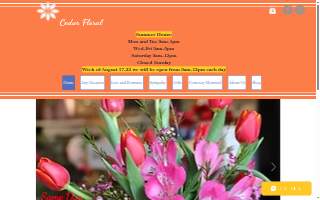 Cedar Floral website