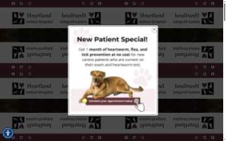 Heartland Animal Hospital website