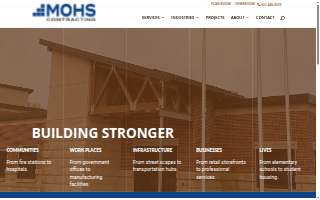 Mohs Contracting website