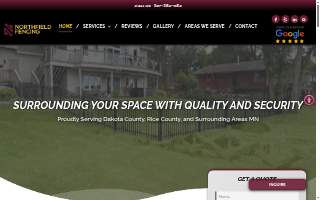 Northfield Fencing website