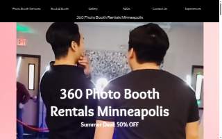 360 Elite Photo Booth of Plymouth website