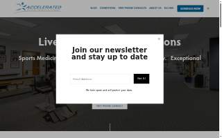 Accelerated Sports Therapy and Fitness website