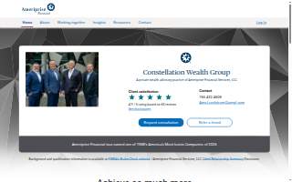 Constellation Wealth Group - Ameriprise Financial Services, LLC website