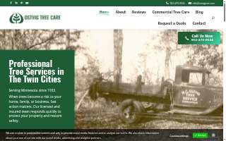 Ostvig Tree Care website