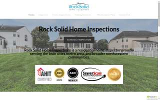 Rock Solid Home Inspections website