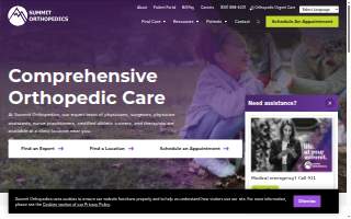Summit Orthopedics with Urgent Care Vadnais Heights of Ham Lake website