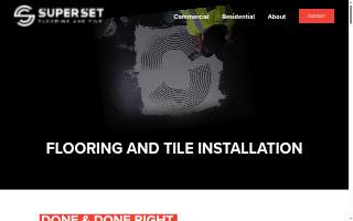 Super Set Flooring and Tile website