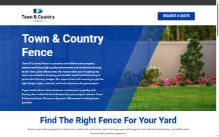Town & Country Fence of New Brighton website