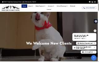 Cleary Lake Veterinary Hospital website