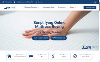 DeepSleep MN - Minneapolis Online Mattress Store website