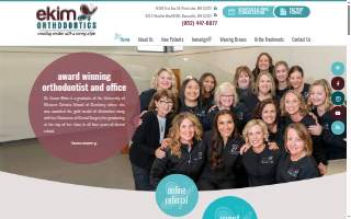 Ekim Orthodontics- Prior Lake website