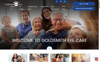 Goldsmith Eye Care website