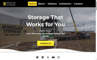 Ironclad Storage - Prior Lake website