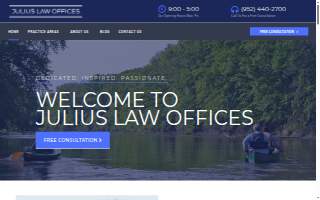 Julius Law Offices website