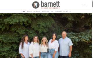 Barnett Family Dentistry website
