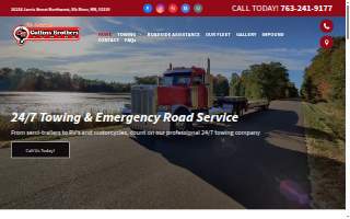 Collins Brothers Towing website