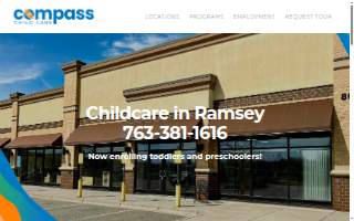 Compass Child Care of Ramsey website