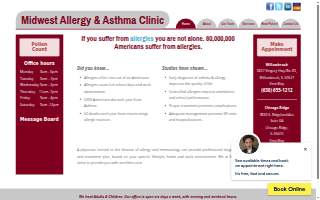 Midwest Regional Allergy, Asthma, Arthritis, and Osteoporosis Center website