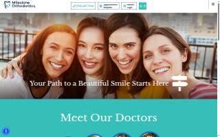 Milestone Orthodontics of Ramsey website