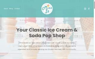 Miss Iz Ice Cream & Soda Pop Shop website