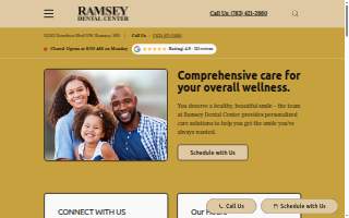 Ramsey Dental Center website