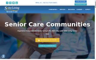 Suite Living Senior Care of Ramsey website
