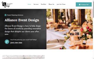 Alliance Event Design website