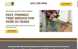 Blitz Tree Service website