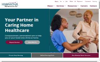 Hiawatha Homecare website