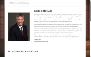 McNary Law Office website