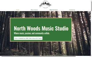 North Woods Music Studio website