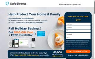 SafeStreets Home Security Twin Cities website