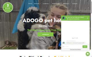 ADOGO Pet Hotel - MSP Airport website