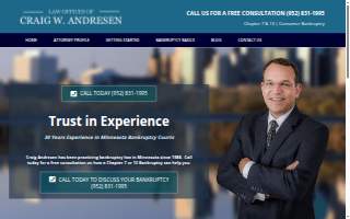 Andresen Law Offices, PLLC of Richfield website