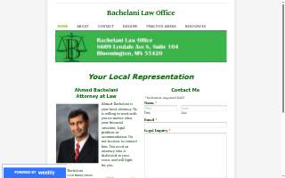 Bachelani Law Office of Richfield website