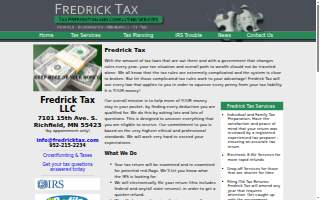 Fredrick Tax LLC website