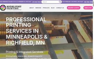 Highlight Printing of Richfield website