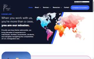 Karam Law of Richfield website
